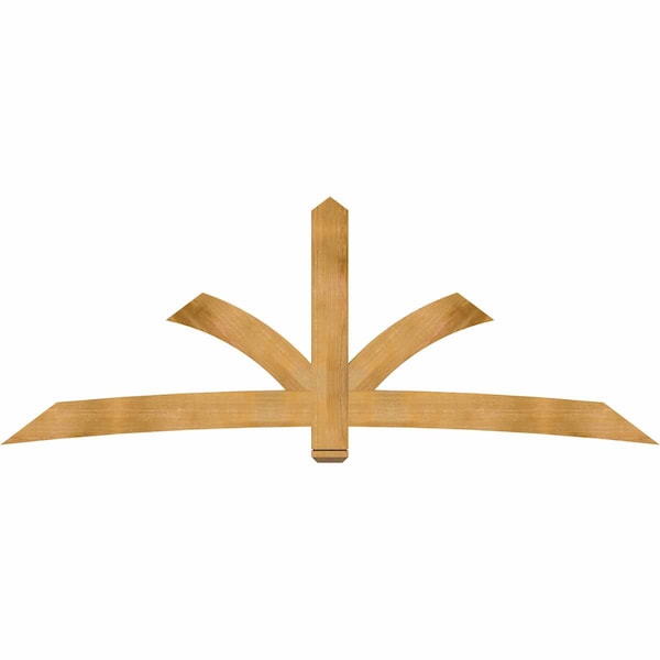 Ekena Millwork Davenport Rough Sawn Timber Gable Bracket, Western Red Cedar, 108"W x 40"H x 2"D x 6"F, 9/12 Pitch GBW108X40X0206DAV00RWR - main